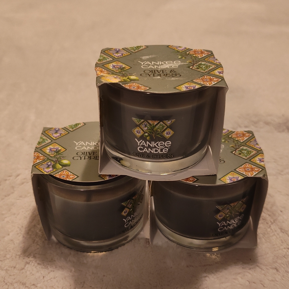 Yankee Candle Olive & Cypress Set